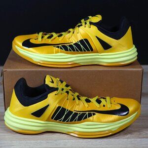 Nike Hyperdunk Shoes Mens Size 13 Yellow Black 2012 Basketball Lunar 554671-700